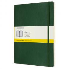 Блокнот Moleskine CLASSIC SOFT XLarge 190 х 250 мм 192 стр. клетка мягкая обложка зеленый