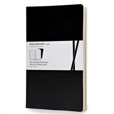 Блокнот Moleskine VOLANT Large 130 х 210 мм 96 стр. линейка мягкая обложка черный (2шт)