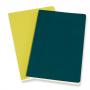 Блокнот Moleskine VOLANT Large 130 х 210 мм 96 стр. нелинованный мягкая обложка зеленый, желтый цитрон (2шт)