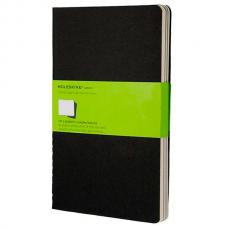 Блокнот Moleskine CAHIER JOURNAL Large 130 х 210 мм обложка картон 80 стр. нелинованный черный (3шт)