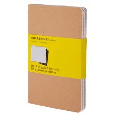 Блокнот Moleskine CAHIER JOURNAL Pocket 90 x 140 мм обложка картон 64 стр. клетка бежевый (3шт)