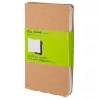 Блокнот Moleskine CAHIER JOURNAL Pocket 90 x 140 мм обложка картон 64 стр. нелинованный бежевый (3шт)