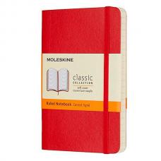 Блокнот Moleskine CLASSIC SOFT Pocket 90 x 140 мм 192 стр. линейка мягкая обложка красный