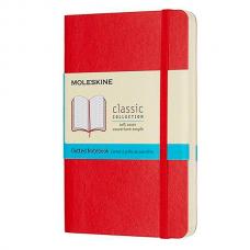 Блокнот Moleskine CLASSIC SOFT Pocket 90 x 140 мм 192 стр. пунктир мягкая обложка красный