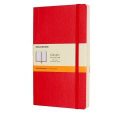 Блокнот Moleskine CLASSIC SOFT Large 130 х 210 мм 192 стр. линейка мягкая обложка красный