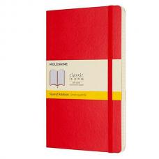 Блокнот Moleskine CLASSIC SOFT Large 130 х 210 мм 192 стр. клетка мягкая обложка красный