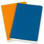 Блокнот Moleskine VOLANT Pocket 90 x 140 мм 80 стр. линейка мягкая обложка синий, желтый янтарный (2шт)