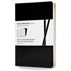 Блокнот Moleskine VOLANT Pocket 90 x 140 мм 80 стр. линейка мягкая обложка черный (2шт)