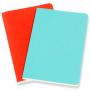 Блокнот Moleskine VOLANT Pocket 90 x 140 мм 80 стр. линейка мягкая обложка оранжевый, голубой (2шт)
