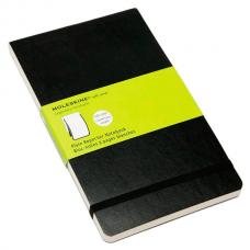 Блокнот Moleskine REPORTER SOFT Large 130 х 210 мм 192 стр. нелинованный мягкая обложка черный