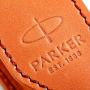 Коричнево-рыжий чехол Parker из натуральной кожи