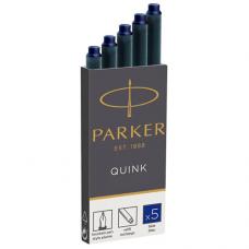 Синие картриджи Parker Quink Cartridges Blue 5шт