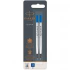 Синий стержень для роллера Parker Rollerball Refill M Blue 2шт