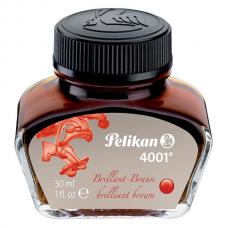 Коричневые чернила во флаконе Pelikan INK 4001 78 Brilliant Brown 30 мл