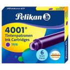 Фиолетовый картридж с чернилами Pelikan INK 4001 TP/6 Purple 6 шт