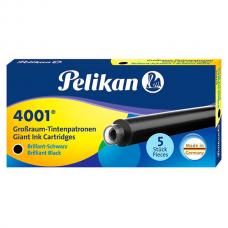 Черный картридж с чернилами Pelikan INK 4001 GTP/5 Brilliant Black 5 шт