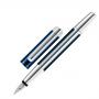 Перьевая ручка Pelikan Elegance Pura P40 Blue Silver F