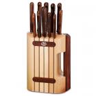 Набор кухонных ножей Victorinox (Викторинокс) Wood из 11 предметов в подставке