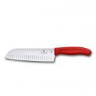 Кухонный нож Victorinox (Викторинокс)  Swiss Classic Santoku Red