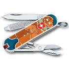 Нож-брелок Victorinox (Викторинокс) Classic LE2019 Gingerbread Love