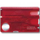 Швейцарская карта Victorinox (Викторинокс) SwissCard Nailcare Translucent Red