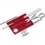 Швейцарская карта Victorinox (Викторинокс) SwissCard Nailcare Translucent Red