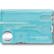 Швейцарская карта Victorinox (Викторинокс) SwissCard Nailcare Translucent Turquoise