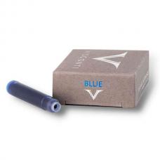 Синие картриджи с чернилами Visconti Blue ink cartridges 10шт