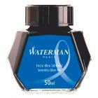 Синие чернила во флаконе Waterman Serenity Blue 50мл