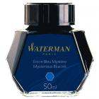 Темно-синие чернила во флаконе Waterman Mysterious Blue Ink 50мл