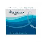 Синие короткие картриджи Waterman International Blue 6шт